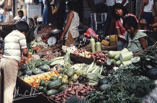 Fruit and vegetables at the market