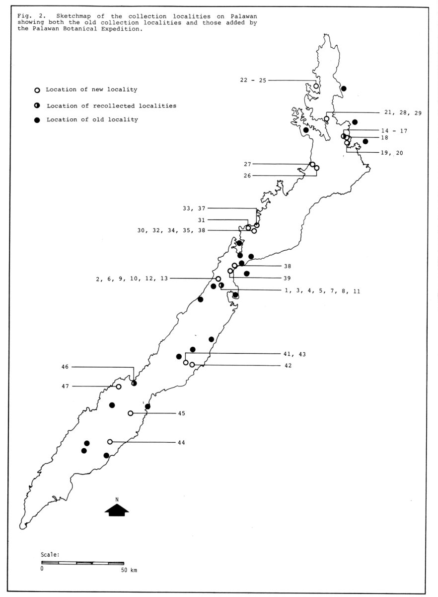 Palawan collection localities